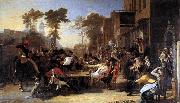 Sir David Wilkie Chelsea Pensioners Reading the Waterloo Dispatch oil painting on canvas